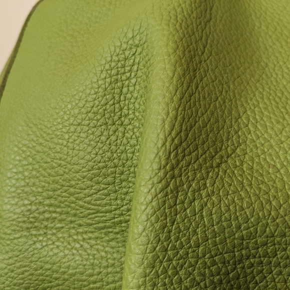 Y2K Claudia Firenze Genuine Leather Lime Green Purse - Picture 9 of 10